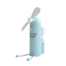 Cartoon Water Spray Mini Portable Usb Charging Mobile Phone Stand Electric Fan